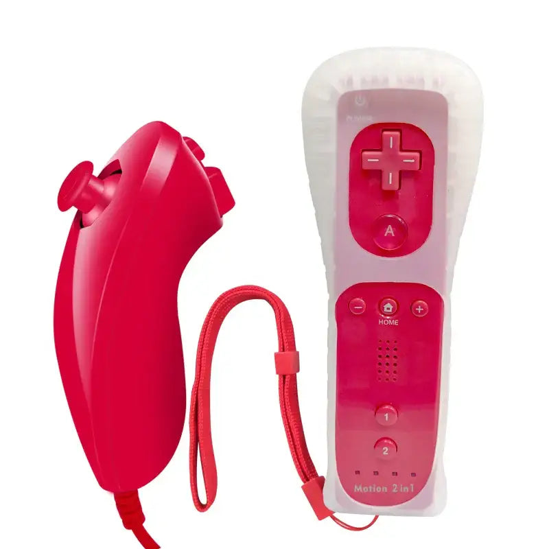 Wii Remote & Controller – With Motion Plus (8 colours available) - Red / Controller - 9eight5