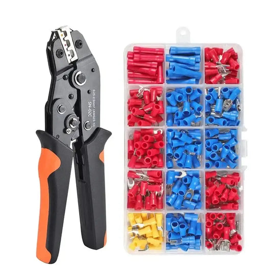 Wire Crimping Tool & Connector Assortment Kit - HBC