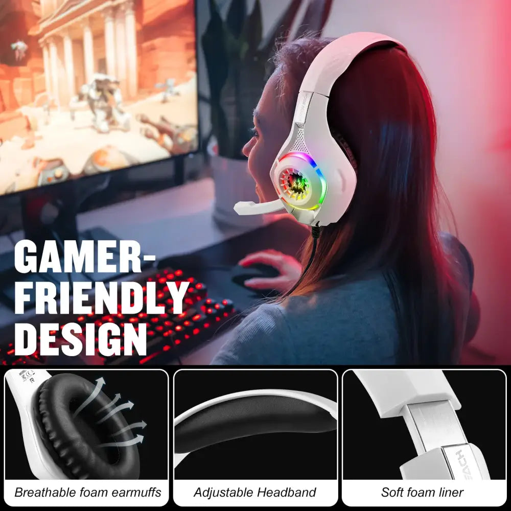 Wired 3.5mm Gaming Headset with Mic – PC/PS4/PS5/Xbox - 9eight5