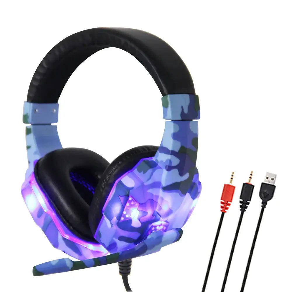 Wired Gaming Headset with Mic & LED (2 colours available) - 9eight5
