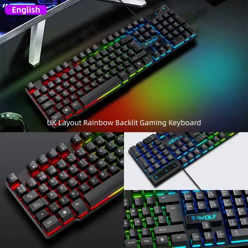 Wired Keyboard & Mouse Set (different language available) - 9eight5