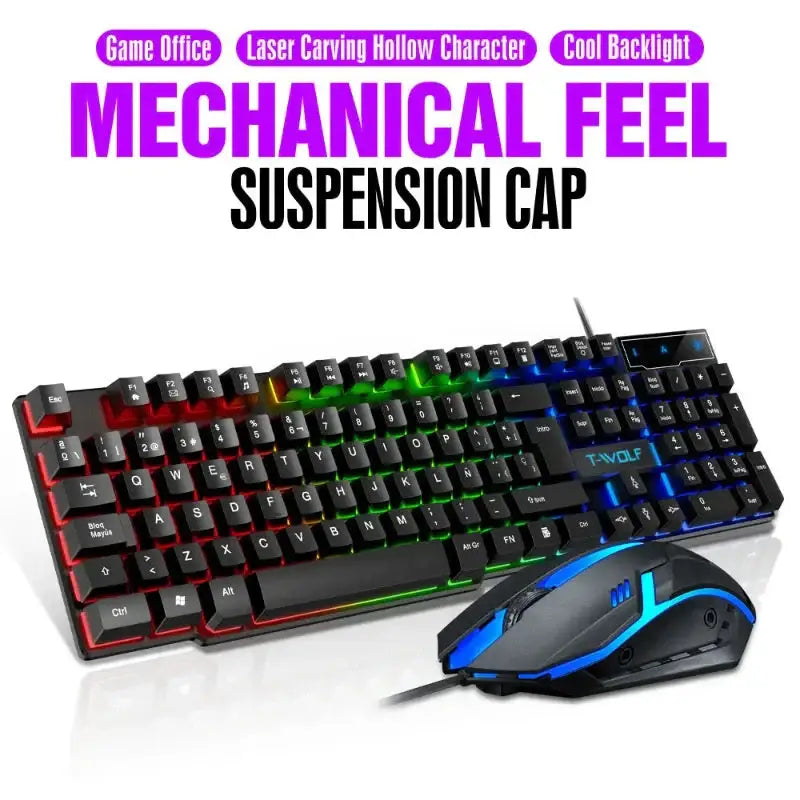 Wired Keyboard & Mouse Set (different language available) - 9eight5