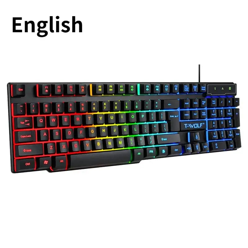 Wired Keyboard & Mouse Set (different language available) - English / Keyboard - 9eight5