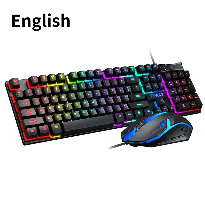 Wired Keyboard & Mouse Set (different language available) - Set-English / Keyboard - 9eight5