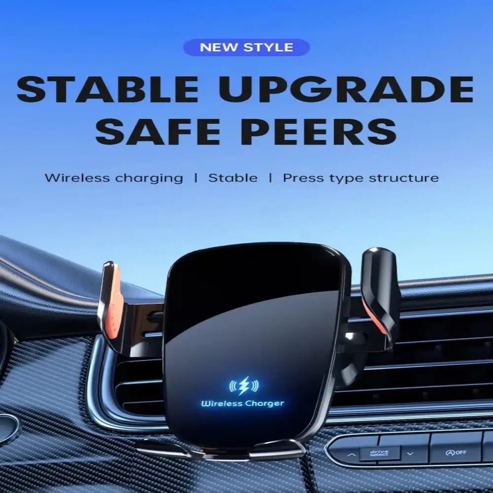 Wireless Car Charger – 15W - Black - 9eight5
