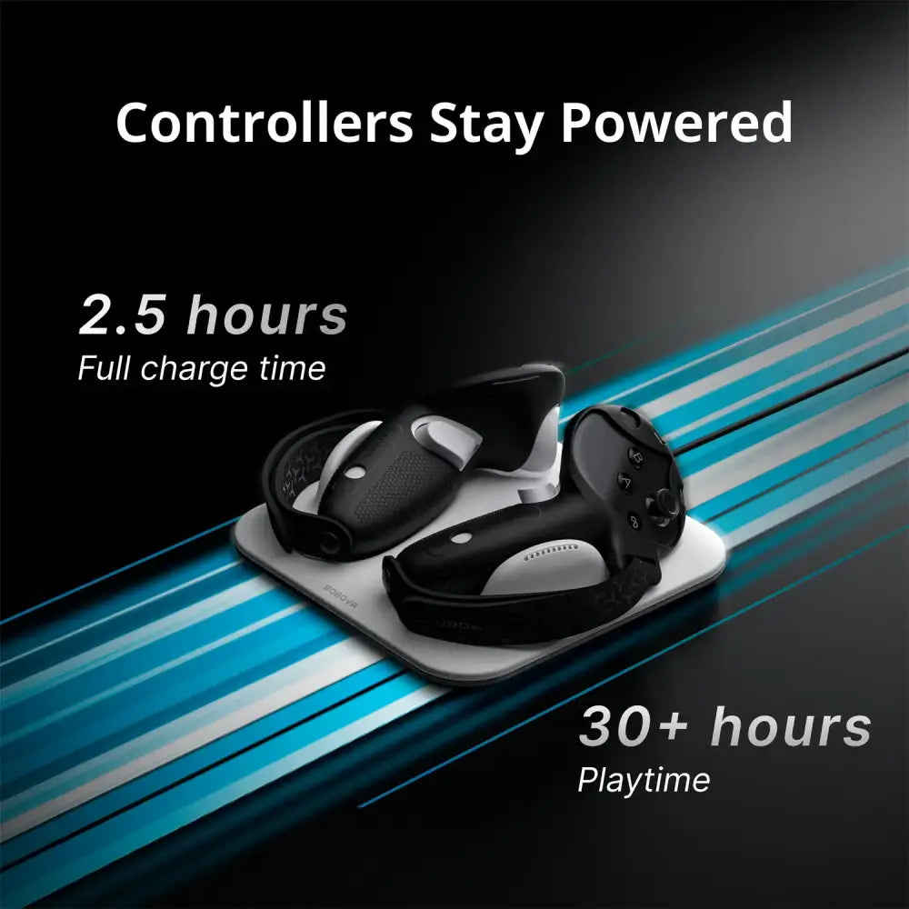 Wireless Charging Dock + G3 Controller Grips for Meta Quest 3/3S - Controller - 9eight5