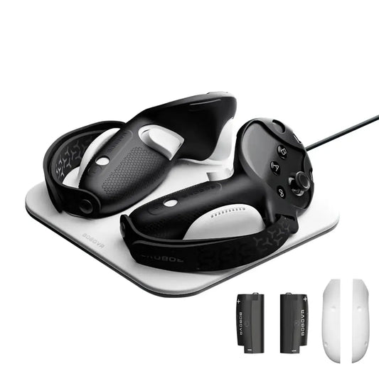 Wireless Charging Dock + G3 Controller Grips for Meta Quest 3/3S - Controller - 9eight5