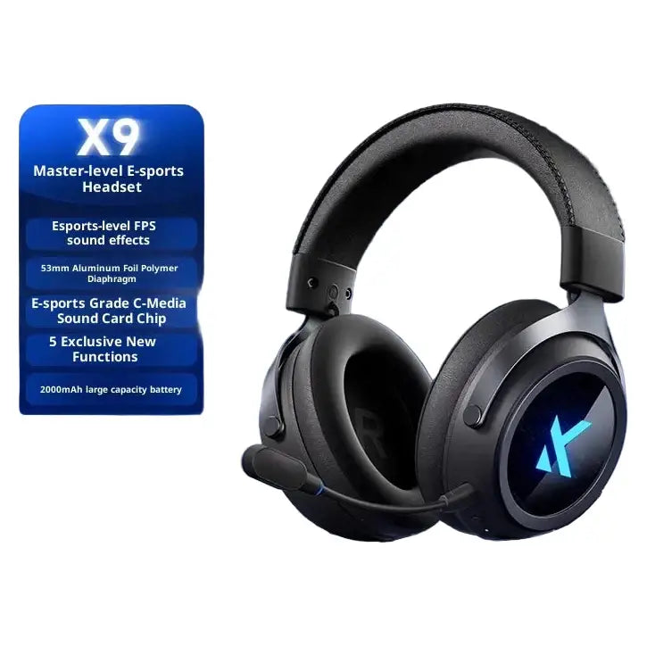 Wireless Gaming Headset – Bluetooth/2.4G (available in 3 colours) - Black / Wireless 7.1 / Gaming Headset - 9eight5