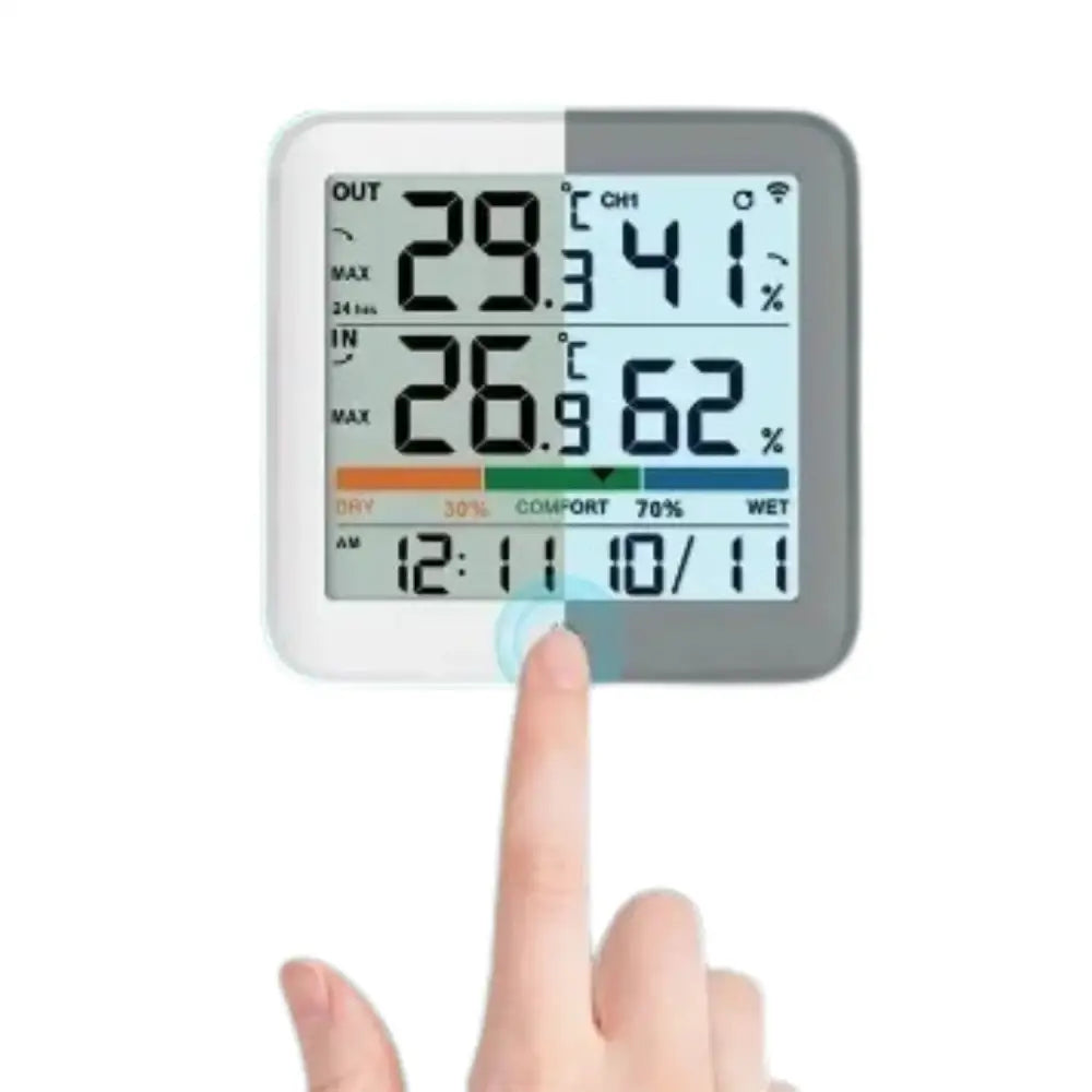 Wireless Indoor-Outdoor Weather Station with Remote Sensor (available in Black & White) - HBC