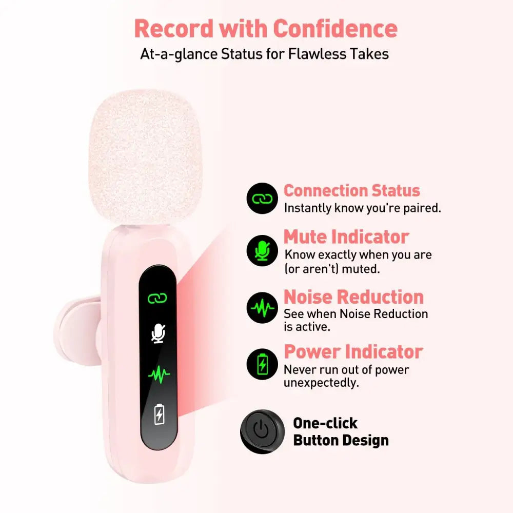 Wireless Lavalier Mic for iPhone Android & PC (available in different sets) - 9eight5