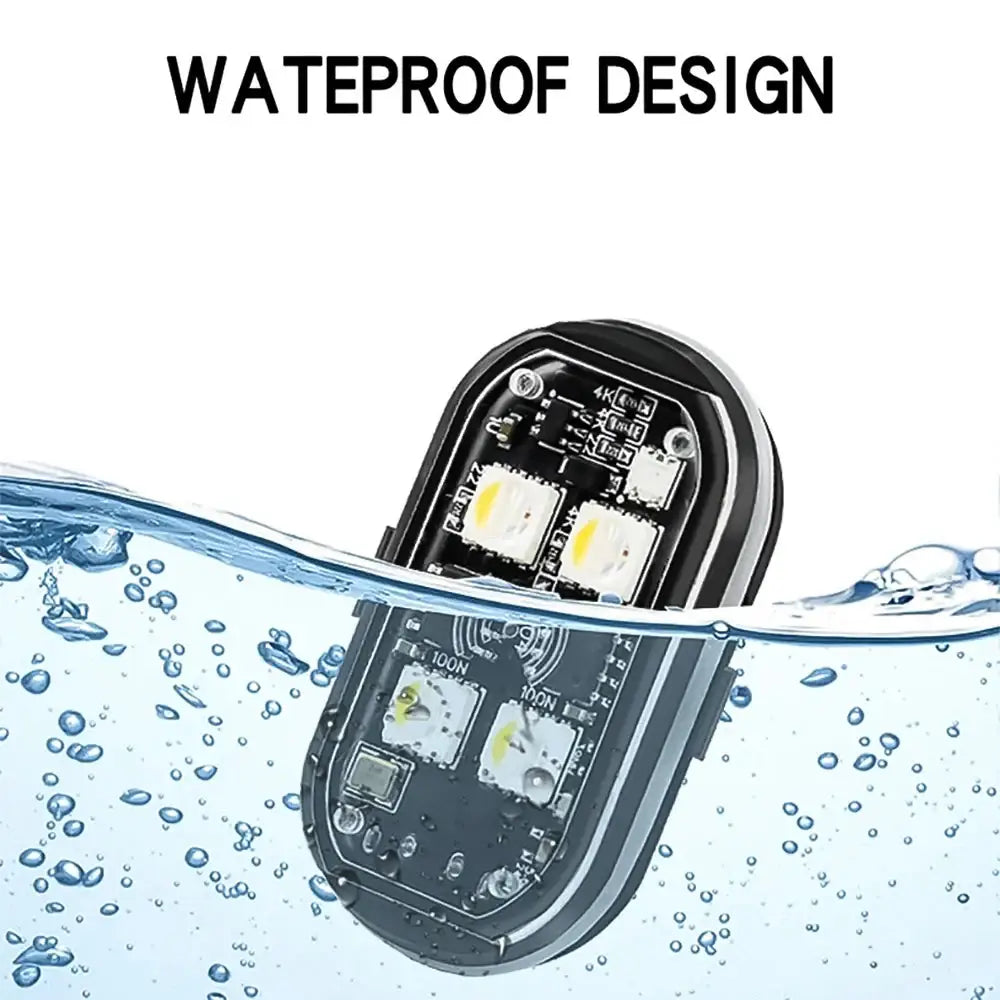 Wireless LED Strobe Lights – 8-Color Rechargeable Anti-Collision Warning Lights - HBC