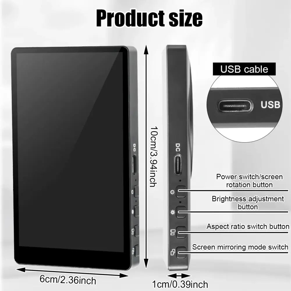 Wireless Magnetic Selfie Monitor Screen for iPhone & Android - 9eight5