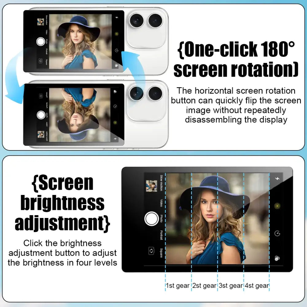 Wireless Magnetic Selfie Monitor Screen for iPhone & Android - 9eight5