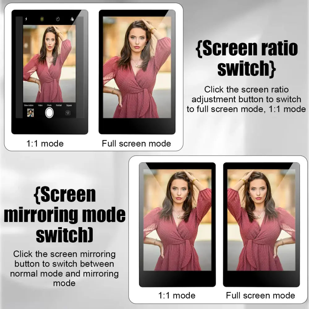Wireless Magnetic Selfie Monitor Screen for iPhone & Android - 9eight5
