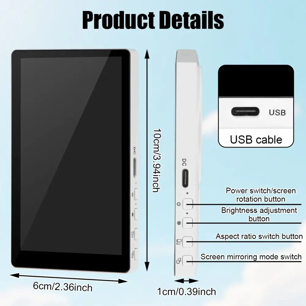 Wireless Magnetic Selfie Monitor Screen for iPhone & Android - 9eight5