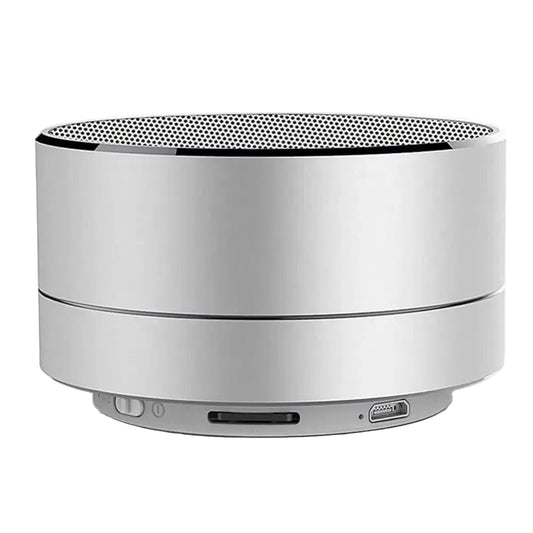 Wireless Mini Super Bass Bluetooth Music Speaker for Samsung Iphone Ipad Tablet Silver Grey - Silver
