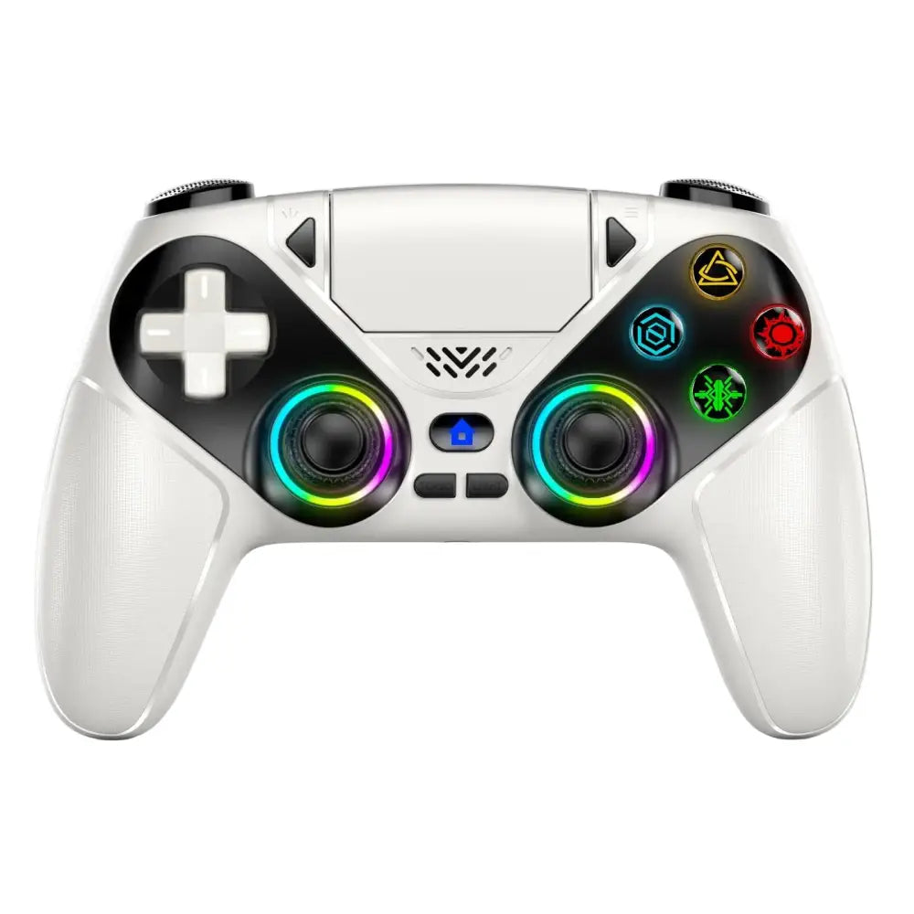Wireless RGB Controller for PS5/PS5 Pro/PC (4 colours available) - White / Controller - 9eight5