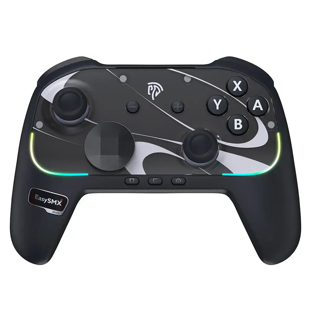 Wireless RGB Gamepad – Switch 2/PC/Phone/TV NFC Gyro (available in Black & White) - Black / Controller - 9eight5