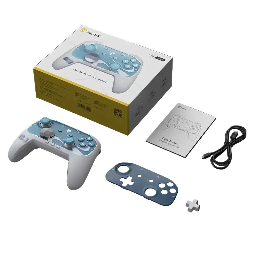 Wireless RGB Gamepad – Switch 2/PC/Phone/TV NFC Gyro (available in Black & White) - 9eight5