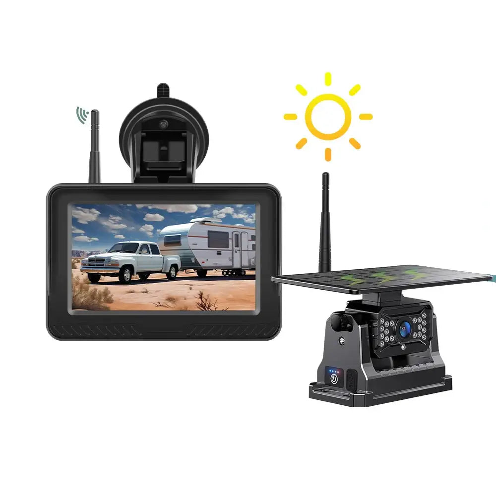Wireless Solar – 5’’ Rear View Monitor - HBC