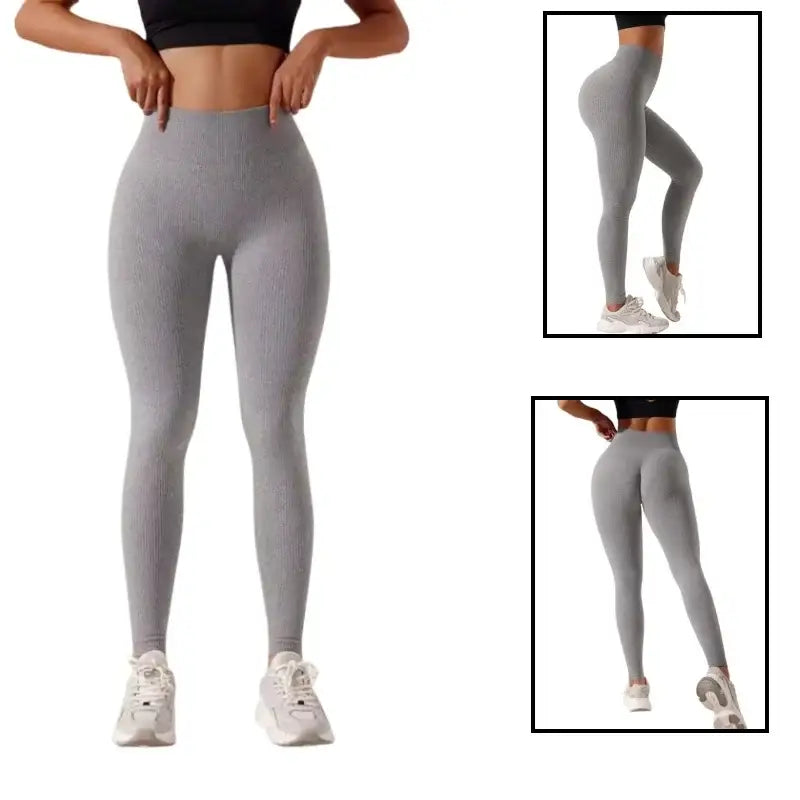 Women’s High-Waisted Seamless Leggings (3 colours and sizes available) - Gray / S - SS