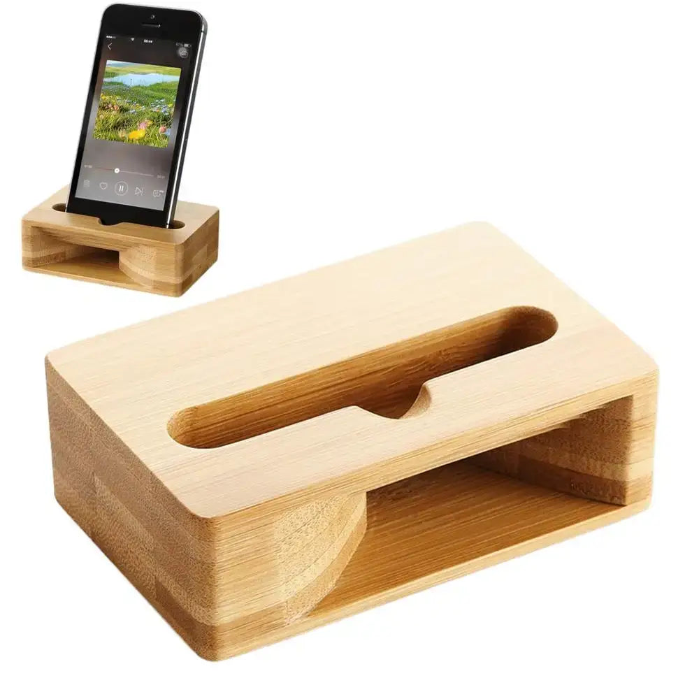 Wooden Phone Stand with Passive Speaker Amplifier - 9eight5