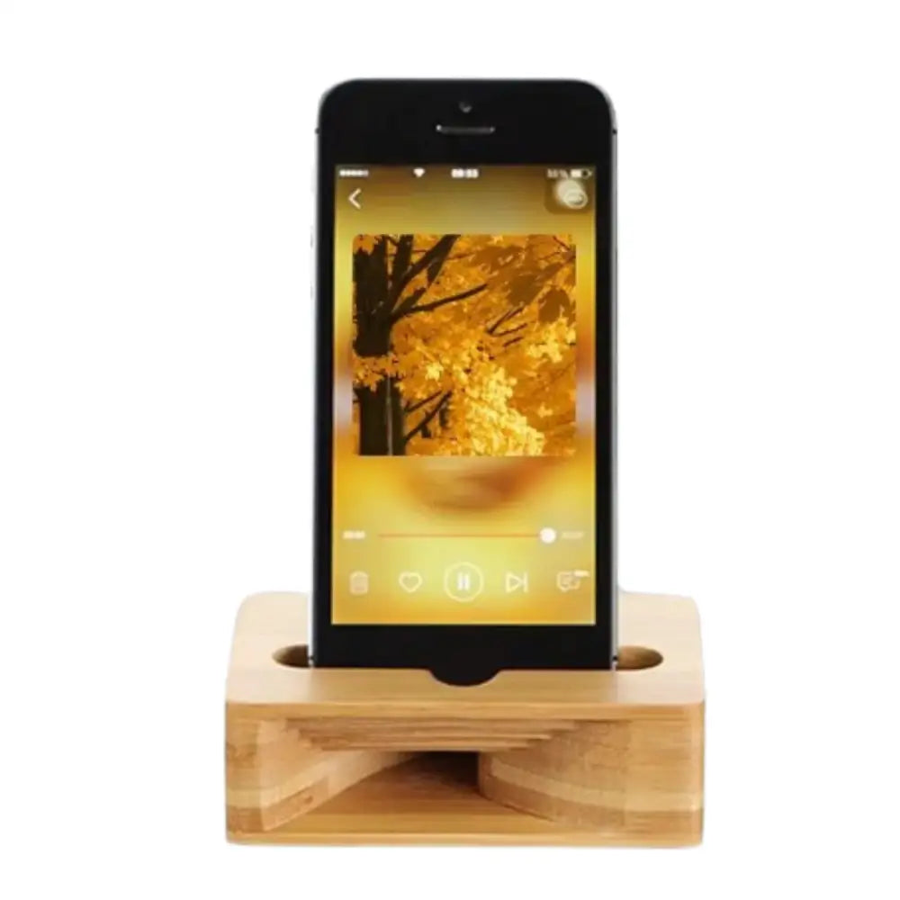 Wooden Phone Stand with Passive Speaker Amplifier - 9eight5