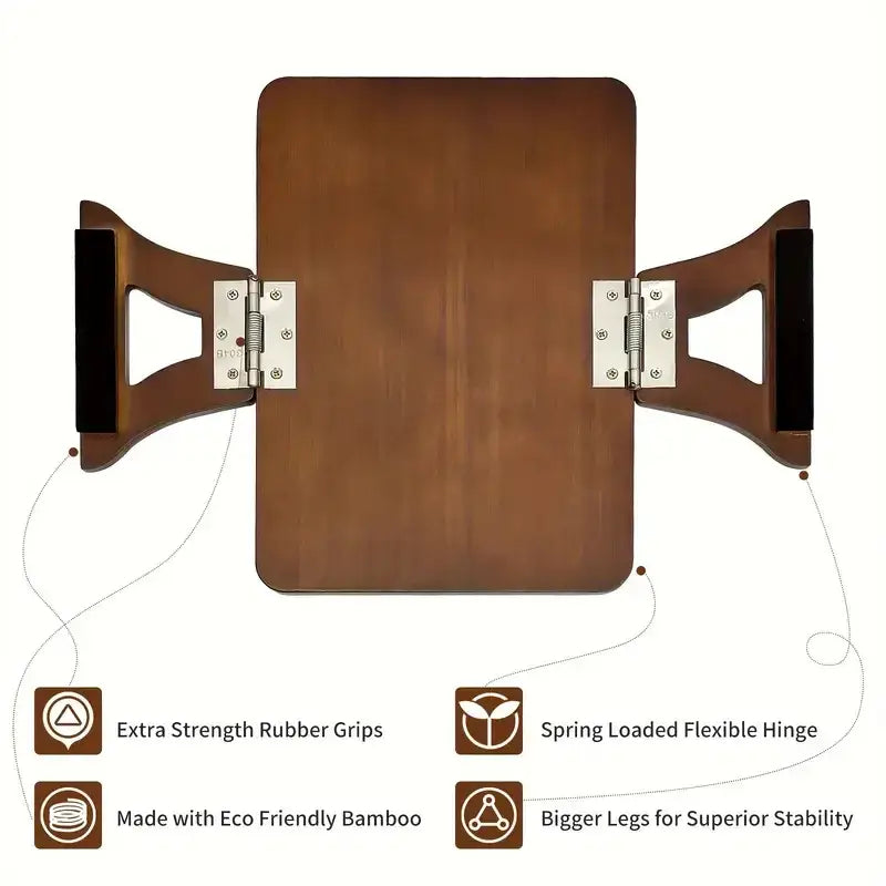 Wooden Sofa Armrest Tray Rectangular Sofa End Table Tray Practical TV Snack Tray for Remote Control Wine Drink Snacks