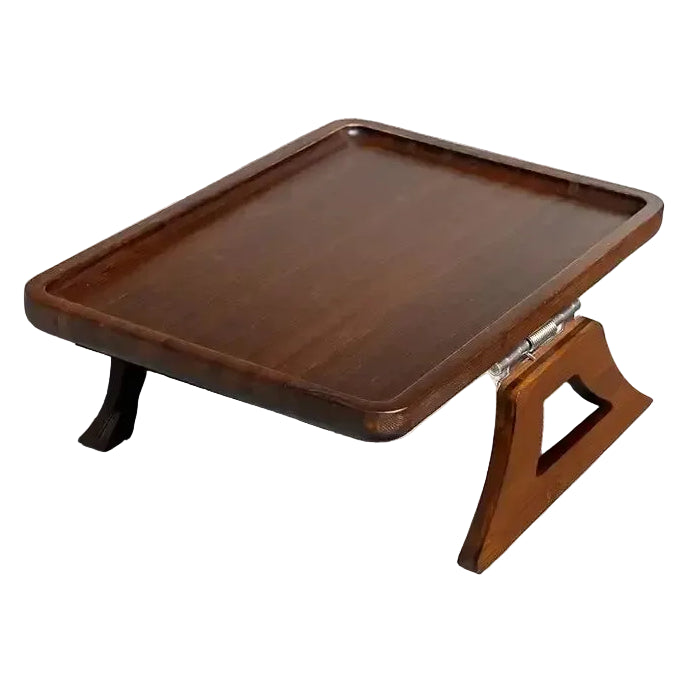 Wooden Sofa Armrest Tray Rectangular Sofa End Table Tray Practical TV Snack Tray for Remote Control Wine Drink Snacks