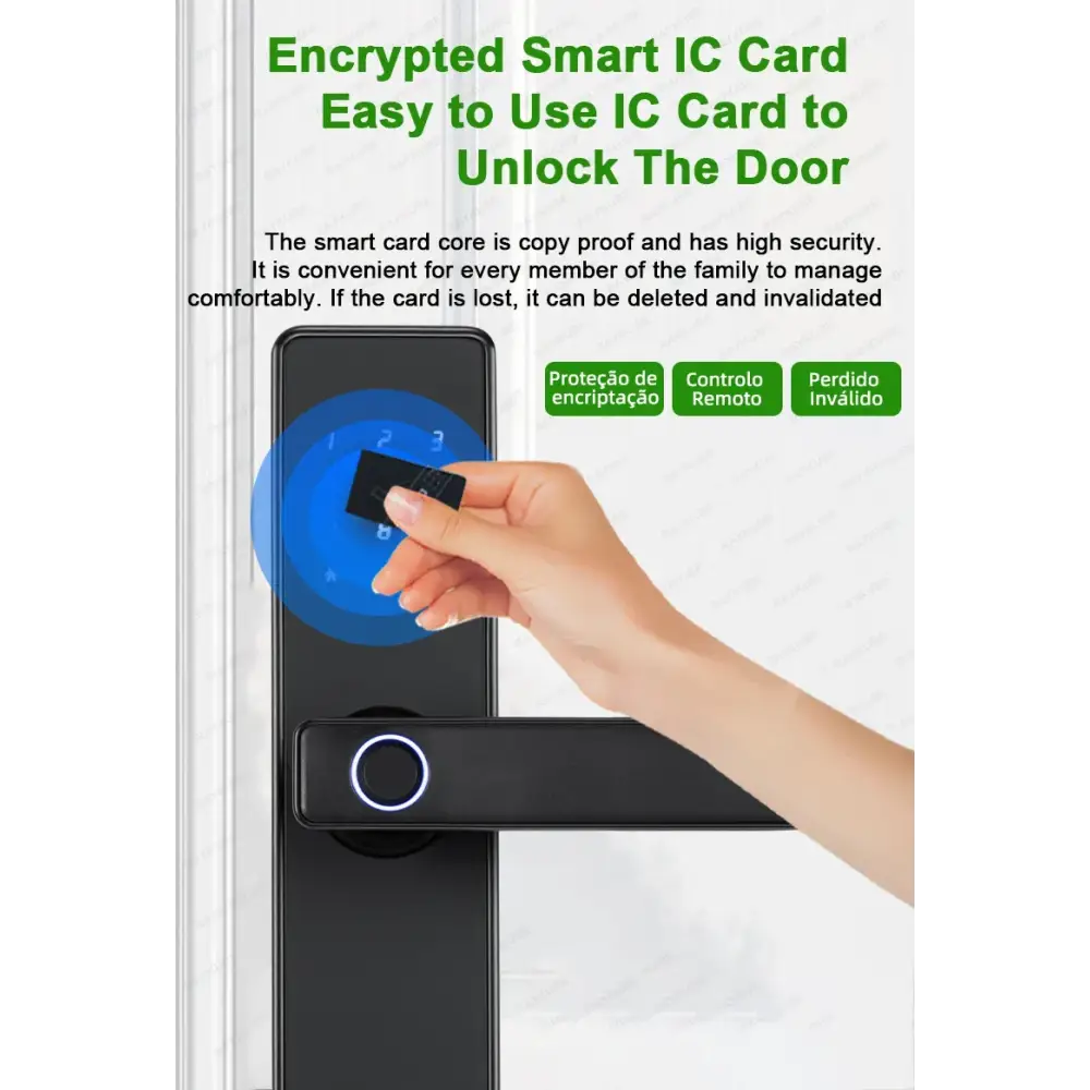 (Work in Progress) RAYKUBE K20 9-language Biometric Fingerprint Door Lock Electronic Door Lock with Tuya APP/IC