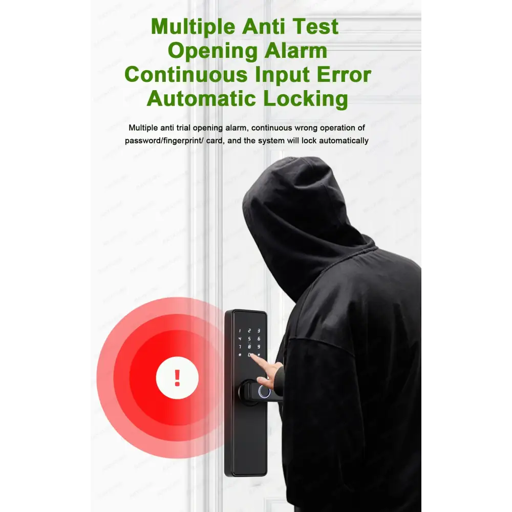 (Work in Progress) RAYKUBE K20 9-language Biometric Fingerprint Door Lock Electronic Door Lock with Tuya APP/IC