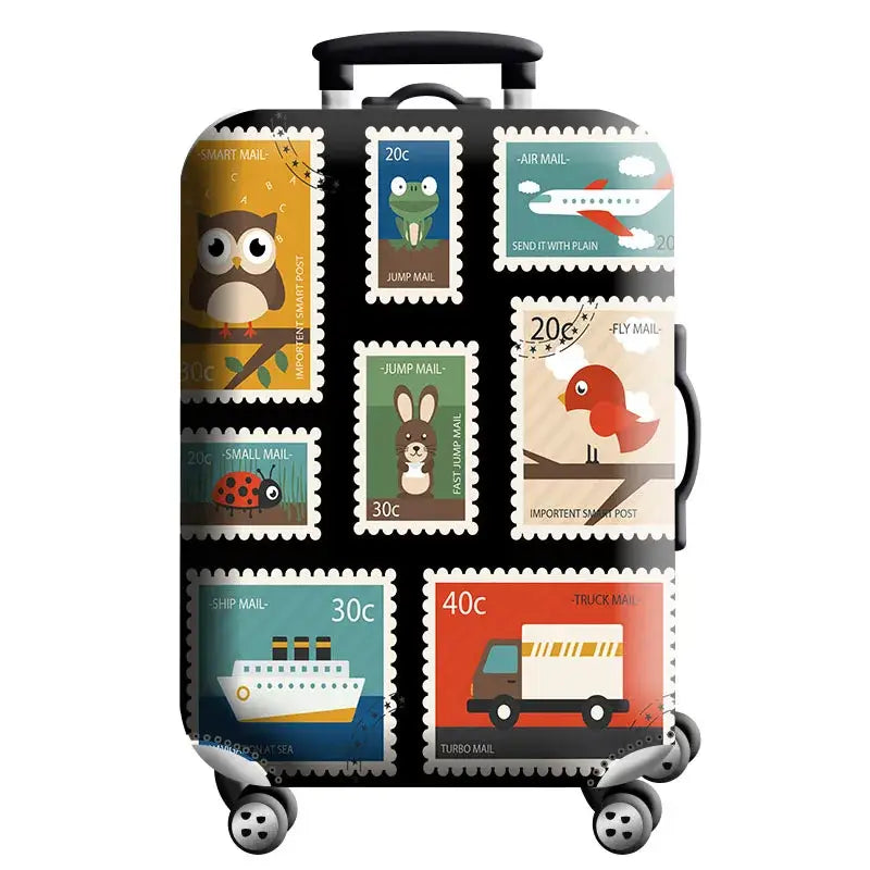 World Map Elastic Luggage Cover (18–32″) (different designs available) - Design - 22 / S / Luggage Cover - SS