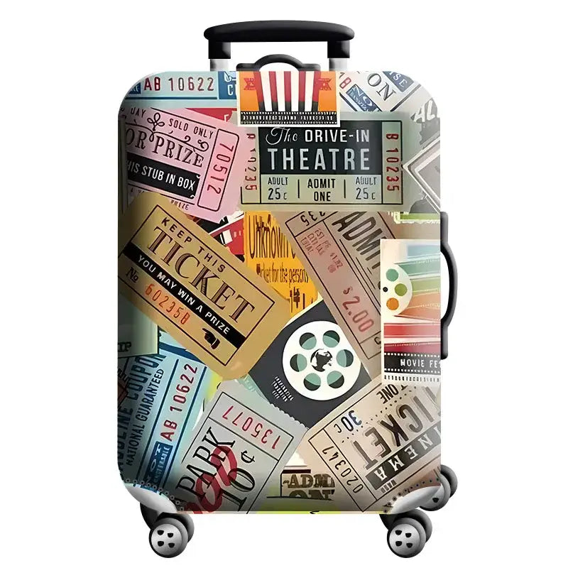 World Map Elastic Luggage Cover (18–32″) (different designs available) - Design - 15 / S / Luggage Cover - SS