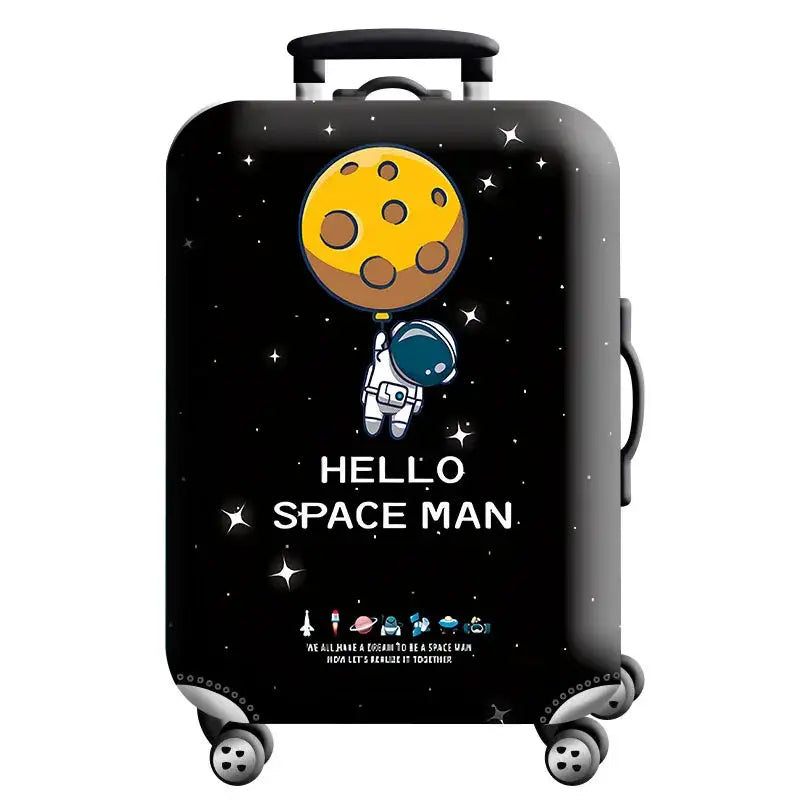 World Map Elastic Luggage Cover (18–32″) (different designs available) - Design - 3 / S / Luggage Cover - SS