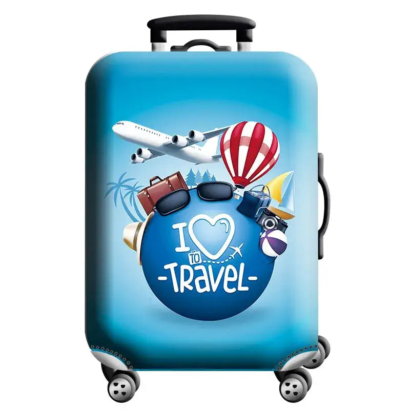 World Map Elastic Luggage Cover (18–32″) (different designs available) - Design - 1 / S / Luggage Cover - SS