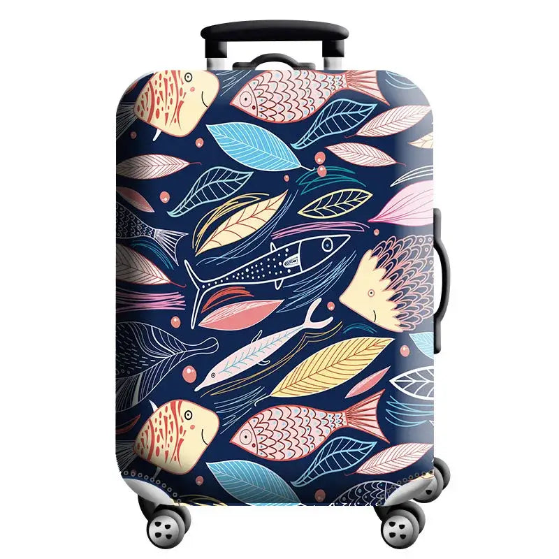 World Map Elastic Luggage Cover (18–32″) (different designs available) - Design - 14 / S / Luggage Cover - SS