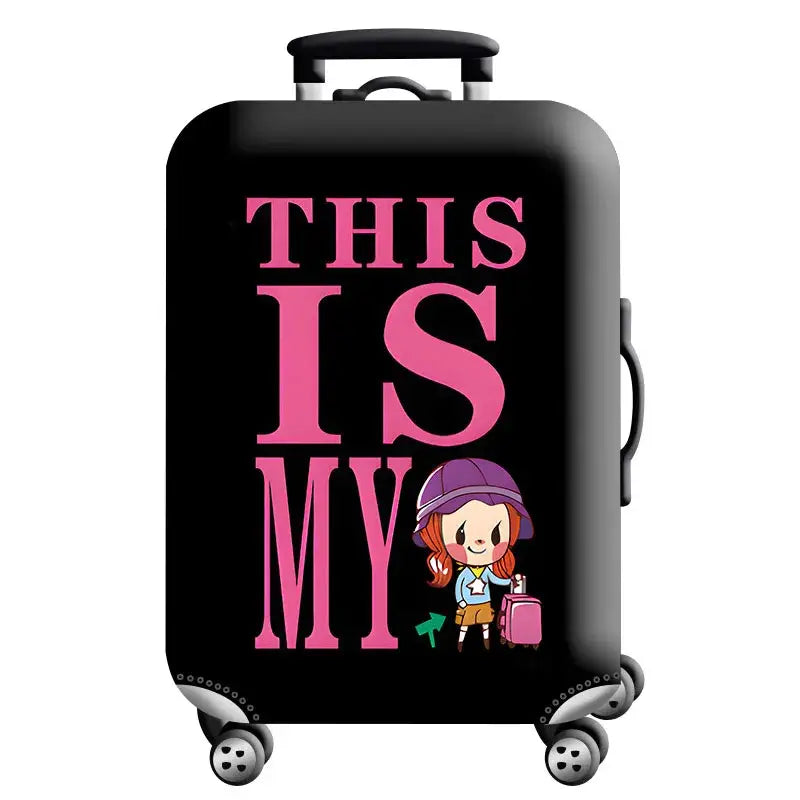 World Map Elastic Luggage Cover (18–32″) (different designs available) - Design - 5 / S / Luggage Cover - SS