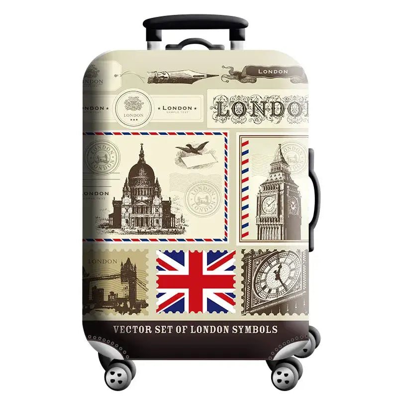 World Map Elastic Luggage Cover (18–32″) (different designs available) - Design - 17 / S / Luggage Cover - SS