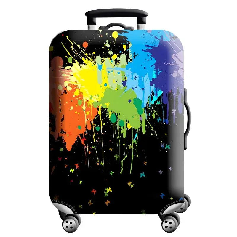 World Map Elastic Luggage Cover (18–32″) (different designs available) - Design - 18 / S / Luggage Cover - SS