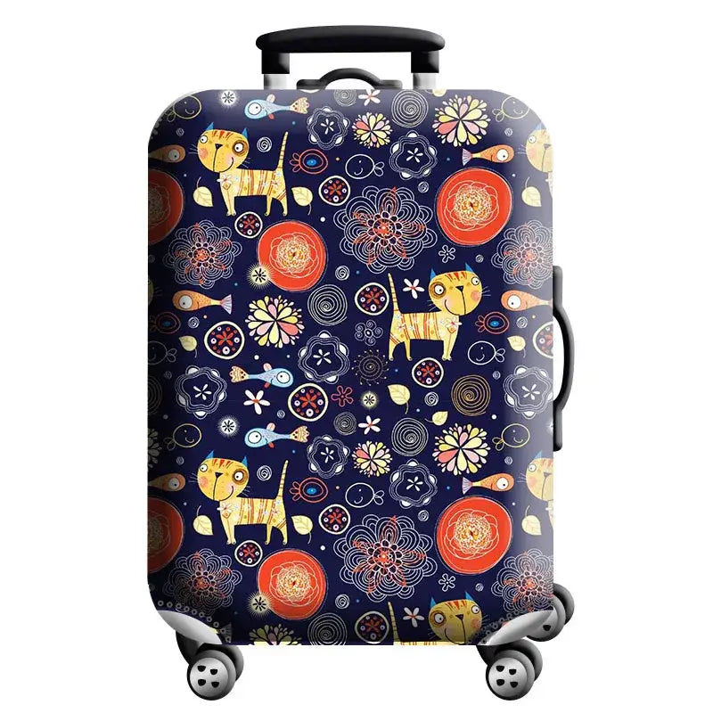 World Map Elastic Luggage Cover (18–32″) (different designs available) - Design - 29 / S / Luggage Cover - SS