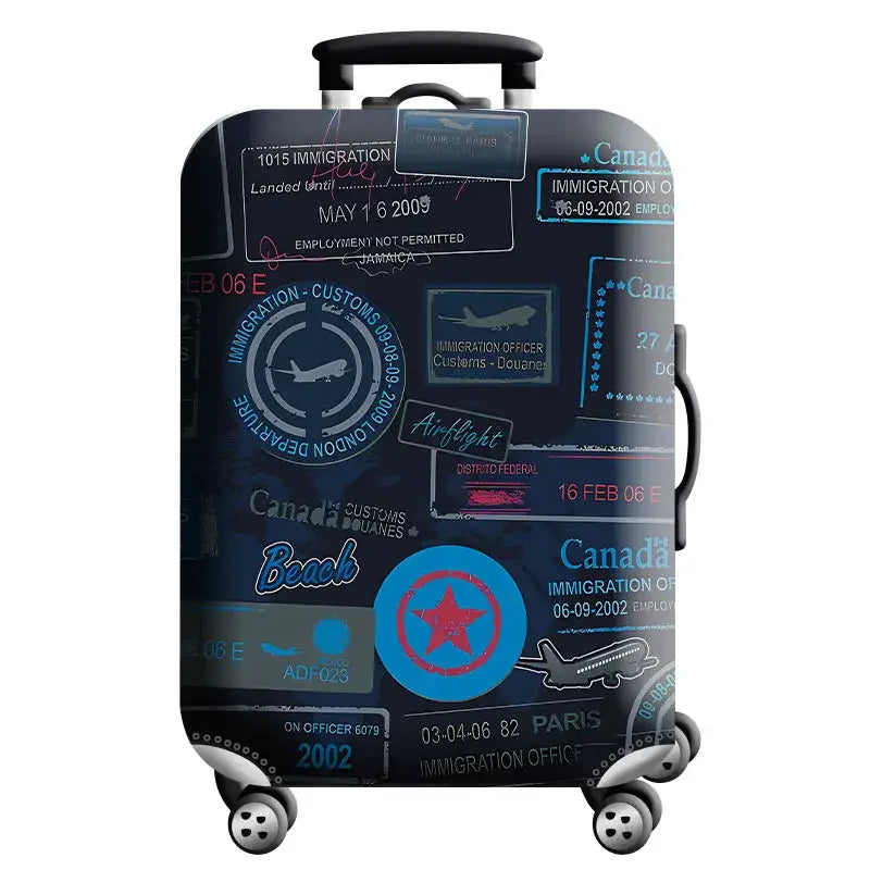 World Map Elastic Luggage Cover (18–32″) (different designs available) - Design - 13 / S / Luggage Cover - SS