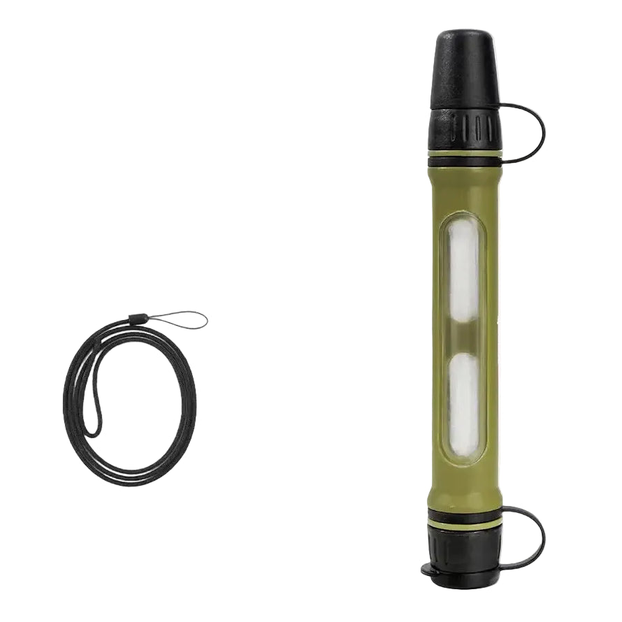 WRELS Portable Water Purifier Straw Survival Filter NSF Certified 99.999% Sterilization Emergency Camping Hiking Water