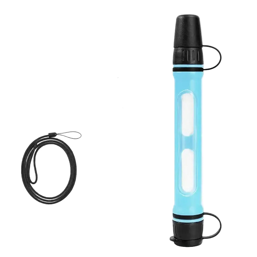 WRELS Portable Water Purifier Straw Survival Filter NSF Certified 99.999% Sterilization Emergency Camping Hiking Water