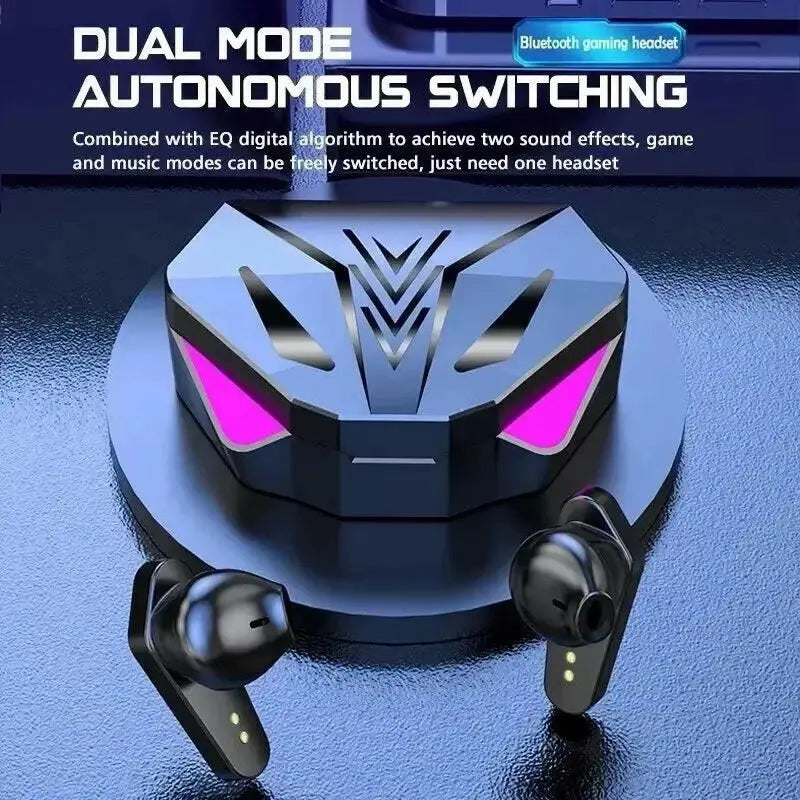 X15 TWS Bluetooth Wireless Gaming Earphones with 65ms Low Latency and Built-in Microphone - Black