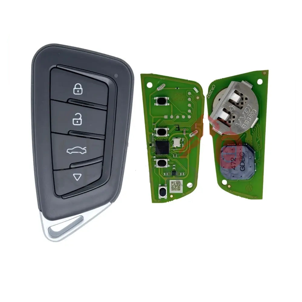 Xhorse 2nd Generation Knife Style Smart 4 Button Remote Key XSKF31EN Universal Car Smart Key Fob - XSKF31EN