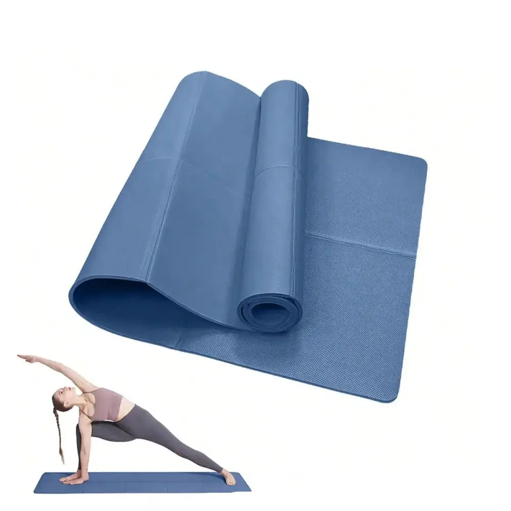 Yoga Mat Pilates Fitness Mat – 3/4/6mm (6 colours available) - Deep Blue / 3mm - SS