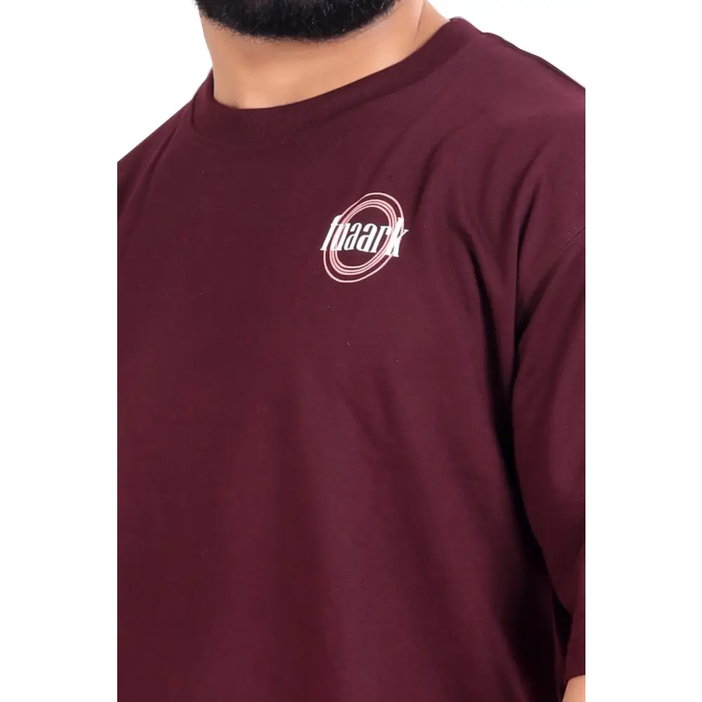 Zodiac Oversized T-shirt Maroon