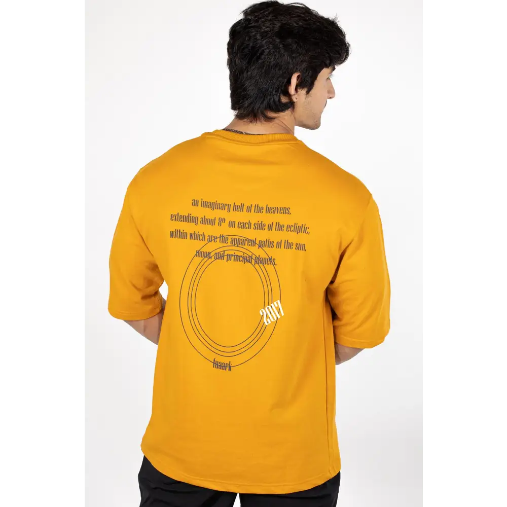 Zodiac Oversized T-shirt Mustard