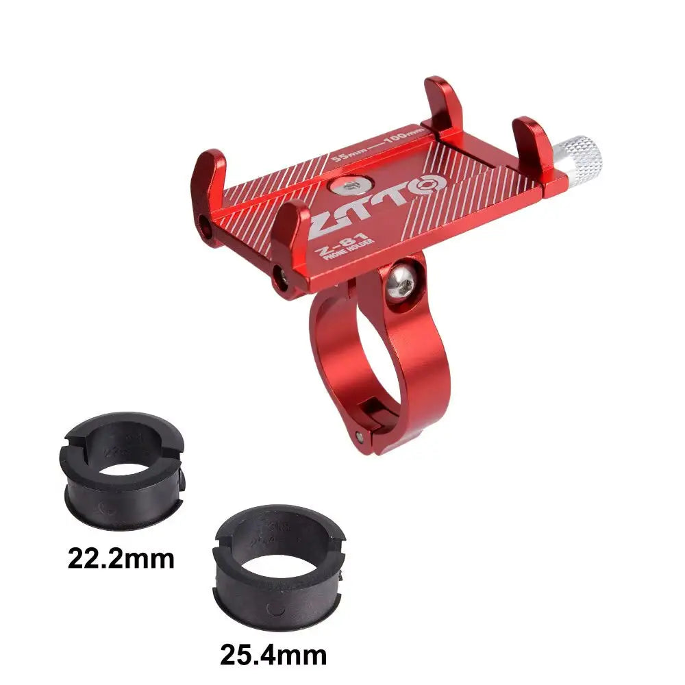 ZTTO Universal Bicycle Phone Holder - Durable Metal Mount for MTB Road Bike and Motorcycle Compatible with Mobile