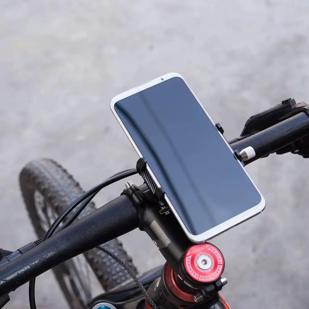 ZTTO Universal Bicycle Phone Holder - Durable Metal Mount for MTB Road Bike and Motorcycle Compatible with Mobile
